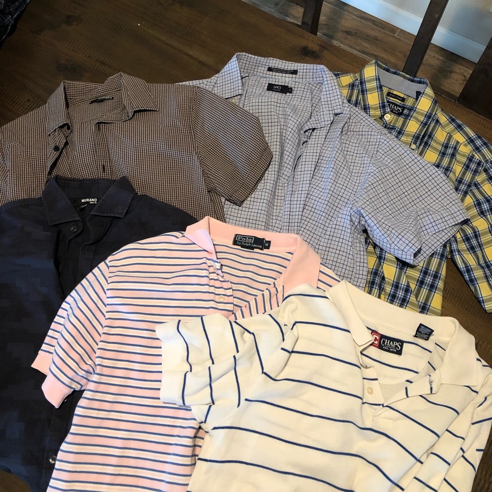 Bundle of 6 Men’s Short Sleeve Shirts and Polos